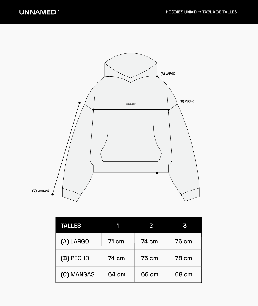 Hoodie UNMD® - Essential BLK