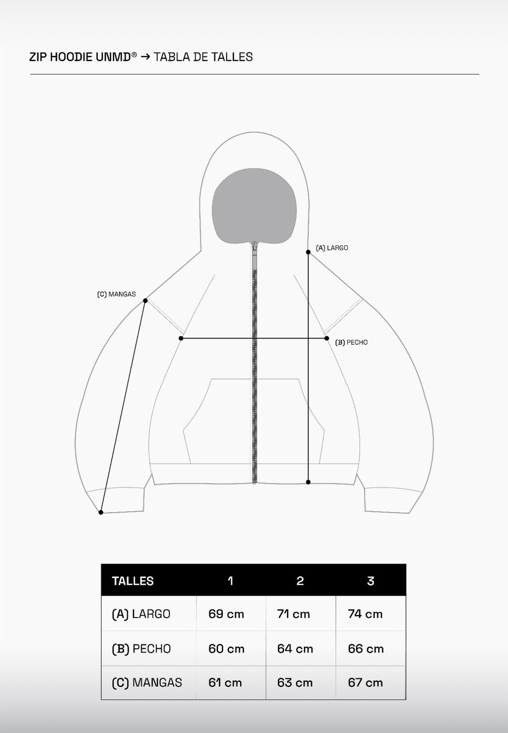 ZIP Hoodie UNMD® - CHOCOLATE